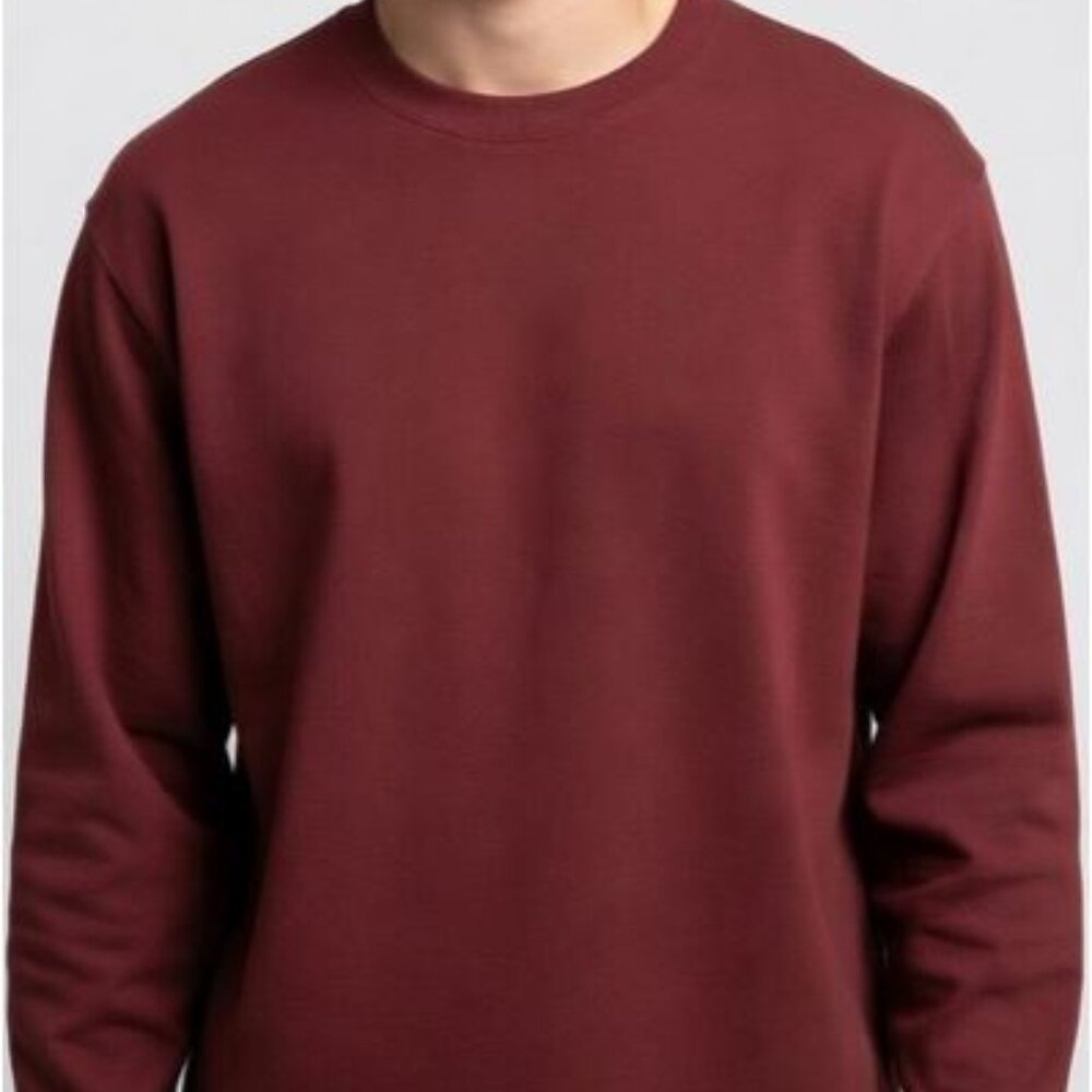 Old Navy "Vintage Fit" Y2K Men's Long Sleeve T-shirt Burgundy Rust L 100% cotton